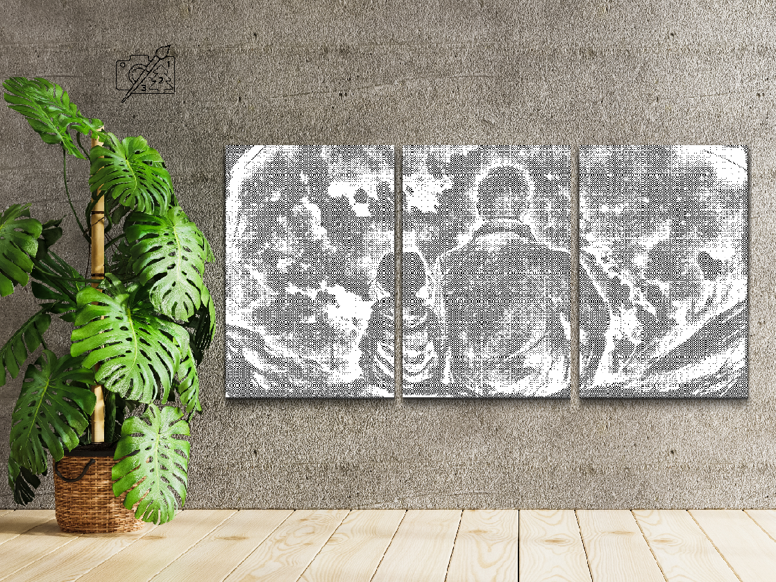 Otac i kći sjedili su u svemiru (set od 3) - Dottingo