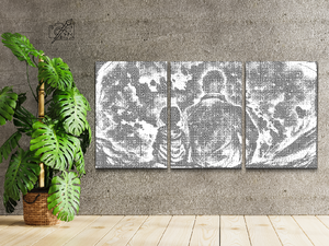 Otac i kći sjedili su u svemiru (set od 3) - Dottingo