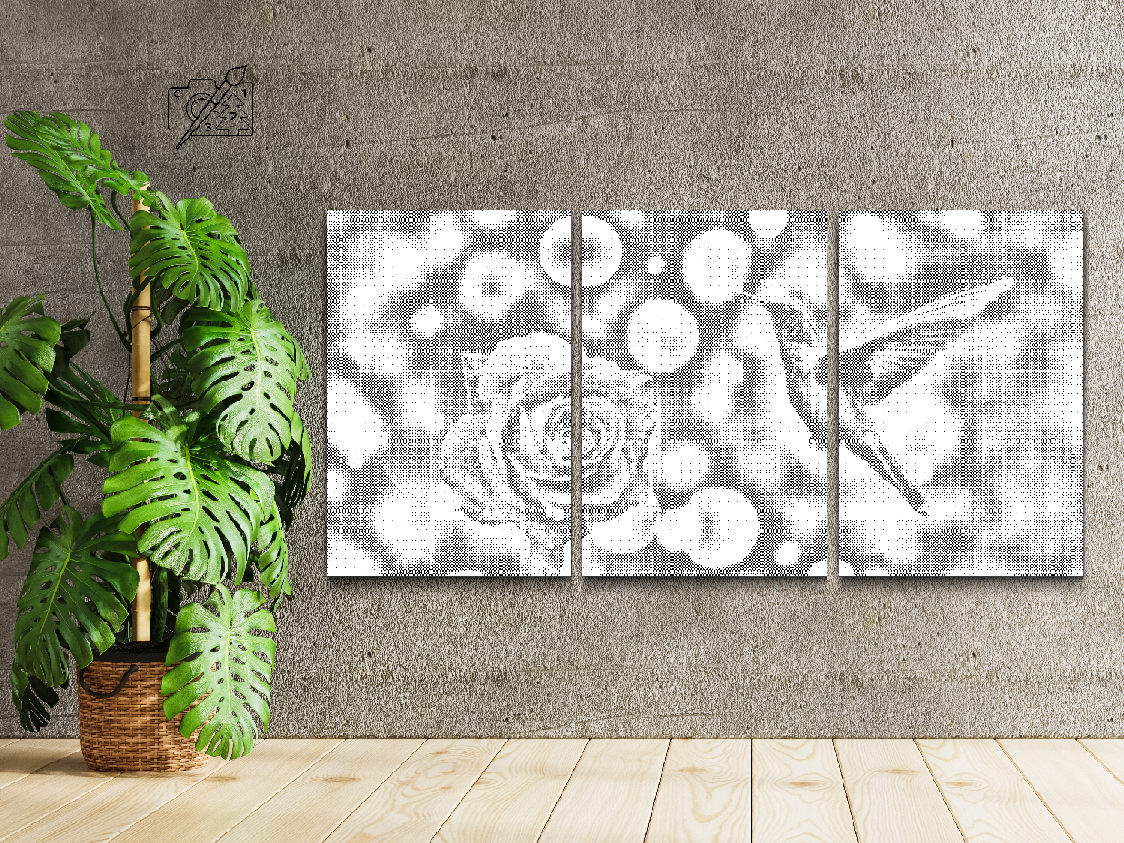 Kolibri i ruža (set od 3) - Dottingo