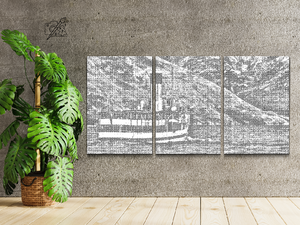 Parobrod (set od 3) - Dottingo