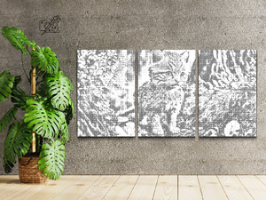 Mačić koji se kreće u šumi (set od 3) - Dottingo