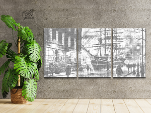 Hamburg noću (set od 3) - Dottingo