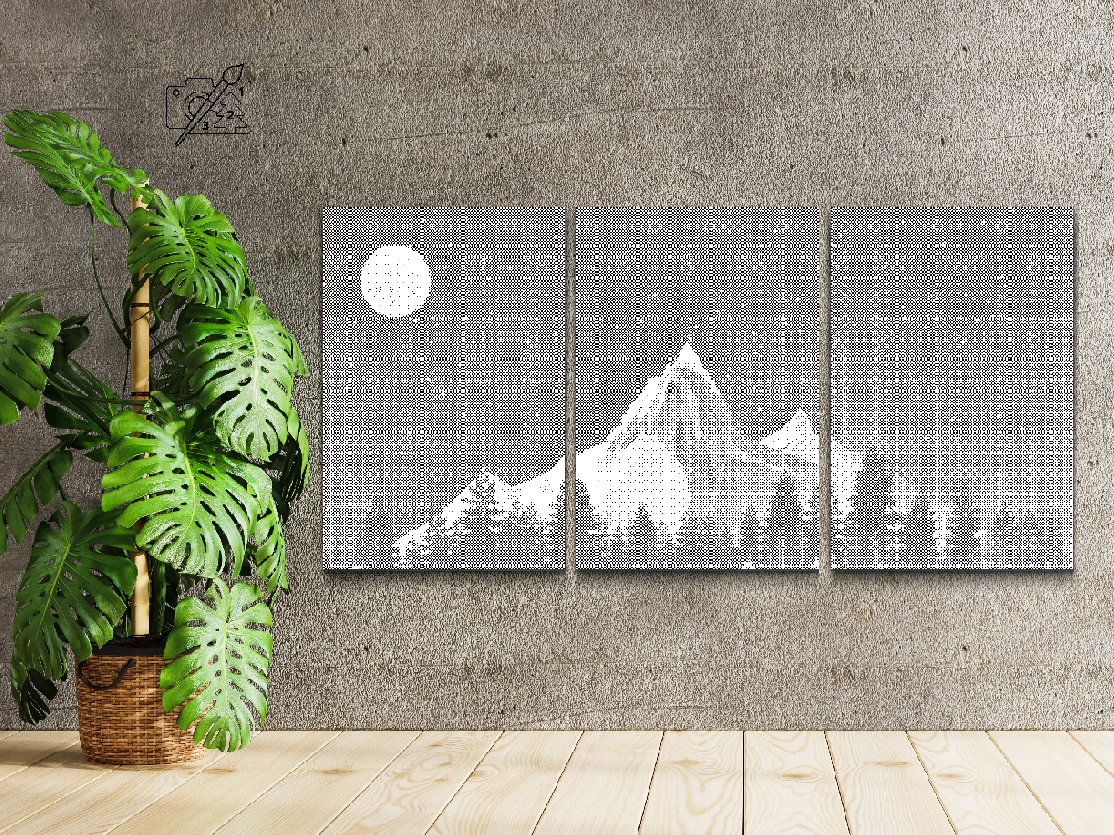 Planine noću (set od 3) - Dottingo