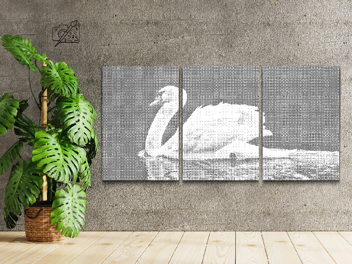 Bijeli labud (set od 3) - Dottingo