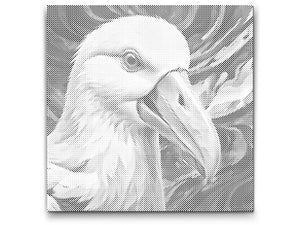 Albatros u nijansama crvene i plave - Dottingo