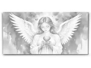 Anđeo sa svijećom u obliku srca - Dottingo