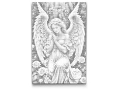 Anđeo s ružičastim ružama - Dottingo