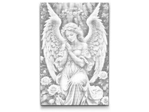 Anđeo s ružičastim ružama - Dottingo