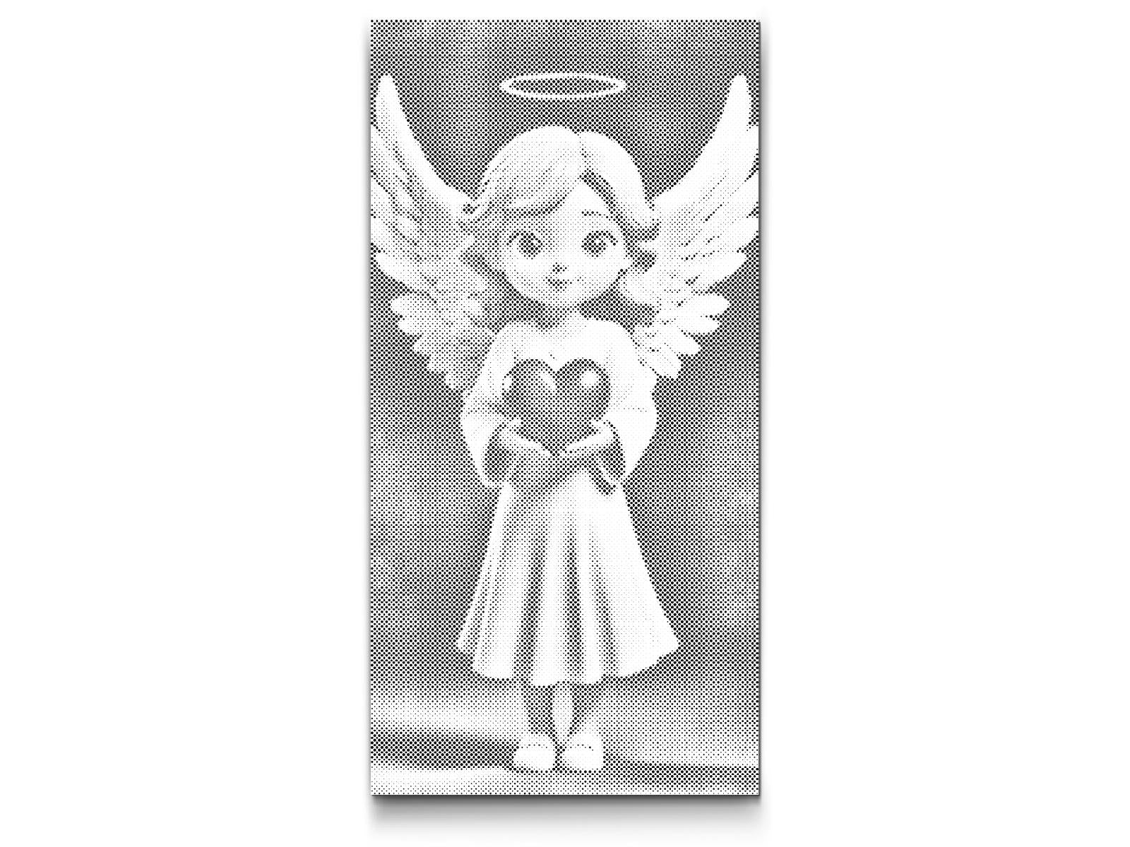 Mali anđeo s crvenim srcem - Dottingo