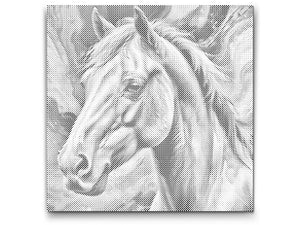 Konj u nijansama crvene i plave - Dottingo