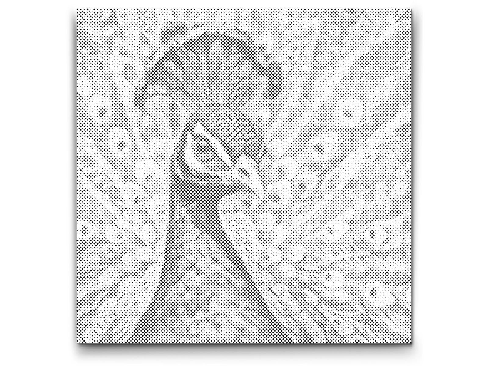 Paun u nijansama tirkizne i narančaste - Dottingo