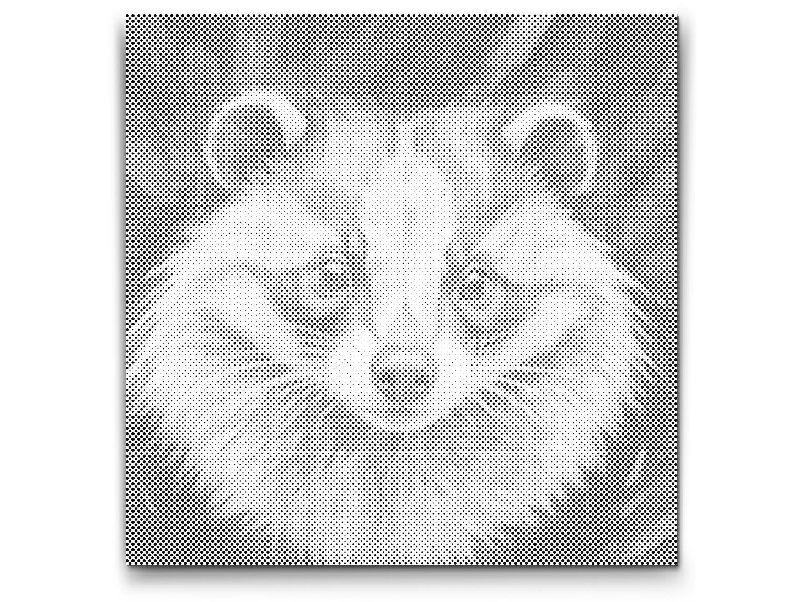 Jazavac u nijansama crvene i plave - Dottingo