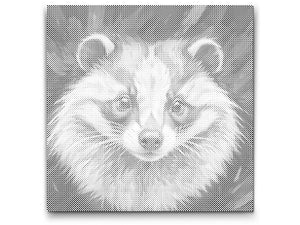 Jazavac u nijansama crvene i plave - Dottingo