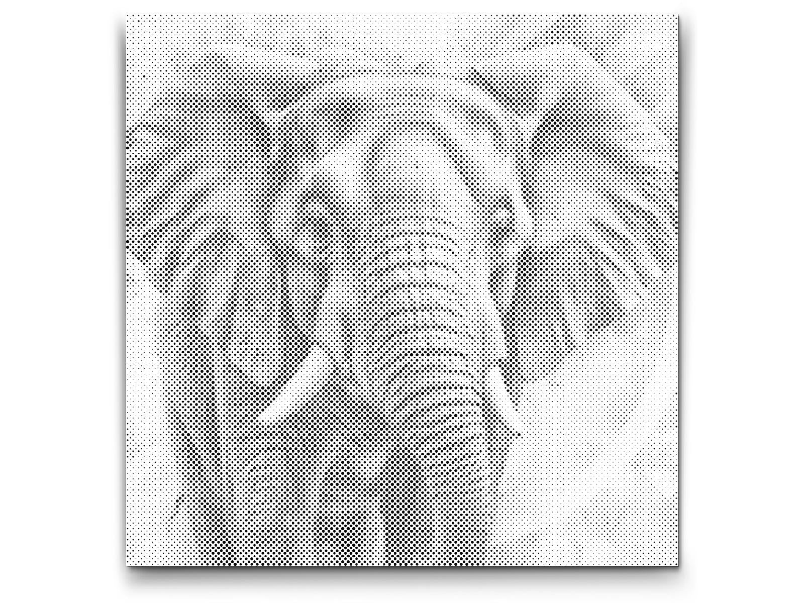 Slon u nijansama tirkizne i narančaste - Dottingo