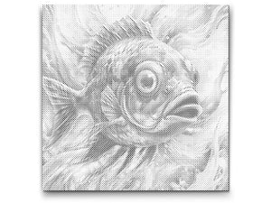 Riba u nijansama tirkizne i narančaste - Dottingo