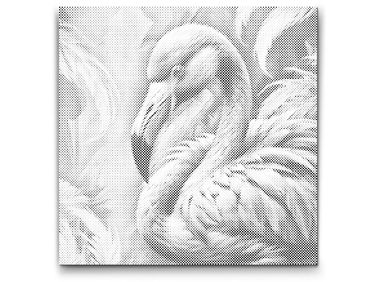 Flamingo u nijansama prigušene zelene - Dottingo