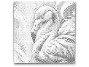 Flamingo u nijansama prigušene zelene - Dottingo