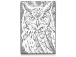 Sova u nijansama tamnotirkizne - Dottingo