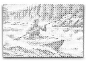 Vožnja kajakom po turbulentnoj rijeci - Dottingo