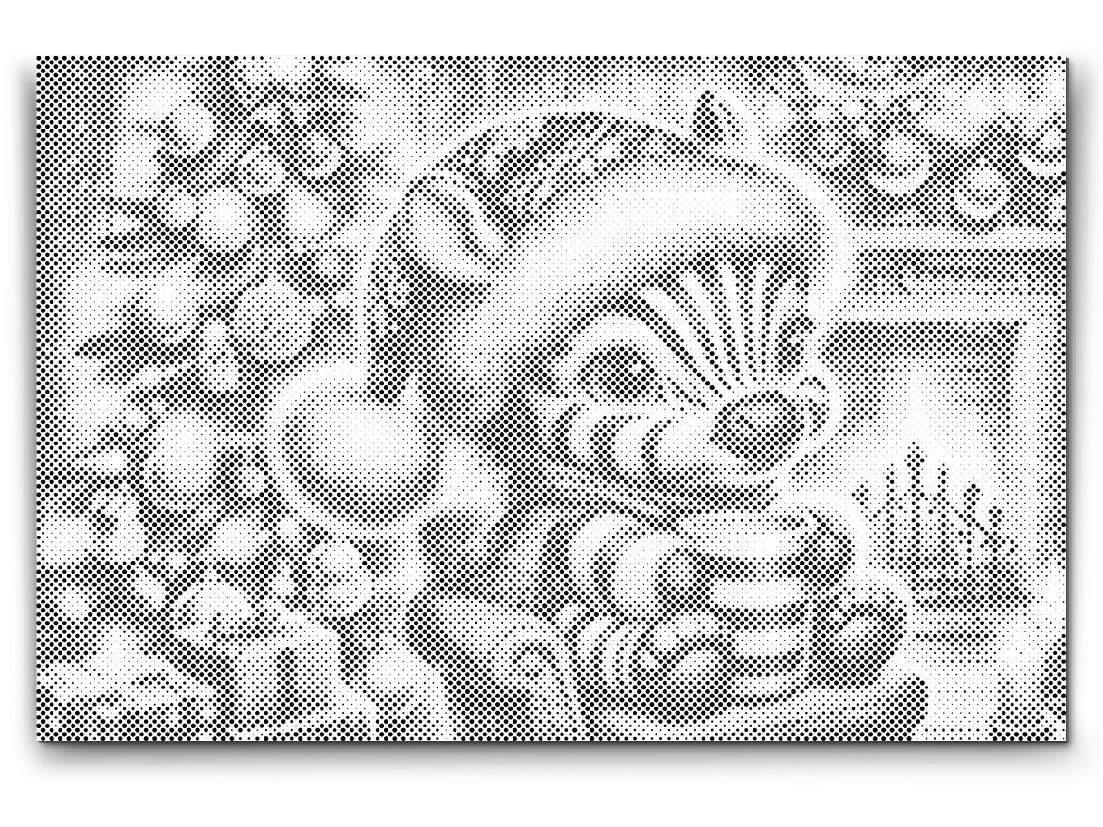 Božićna zebra i šalica kave - Dottingo