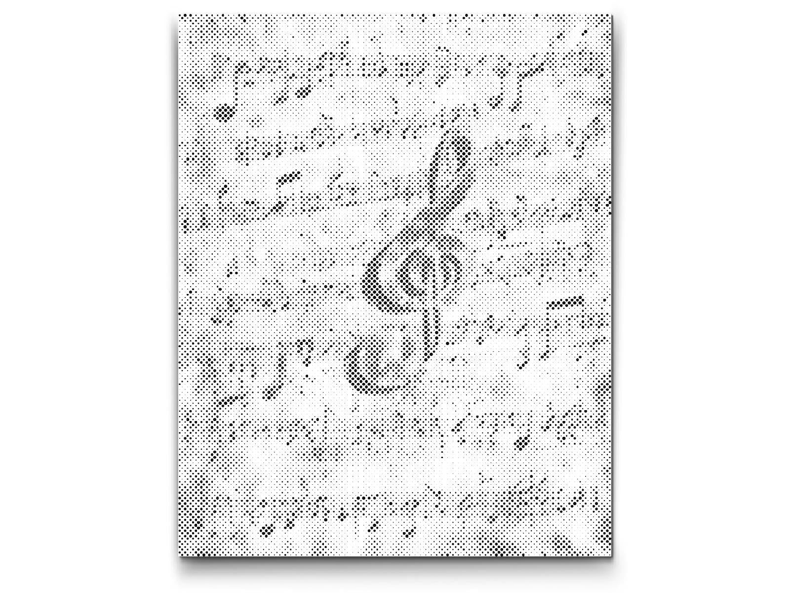 Note u bojama duge i violinski ključ - Dottingo