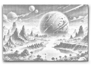 Apstraktni planet u svemiru - Dottingo