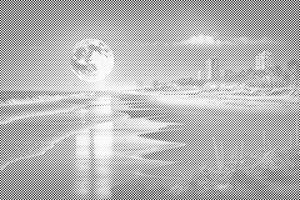 Pun mjesec na plaži - Dottingo