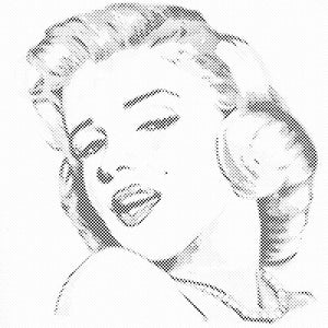 Portret Marilyn Monroe - Dottingo