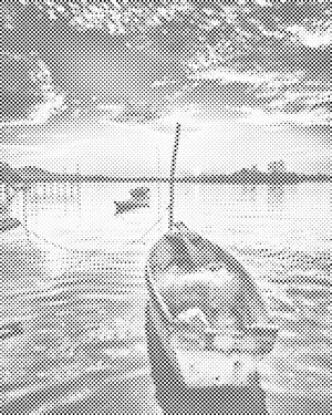 Ribarski brod u zalasku sunca - Dottingo