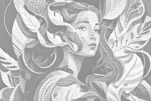 Žena među lišćem - Dottingo