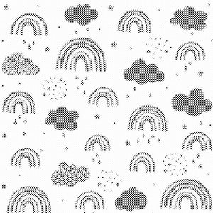 Duga, oblaci i kišne kapi - Dottingo