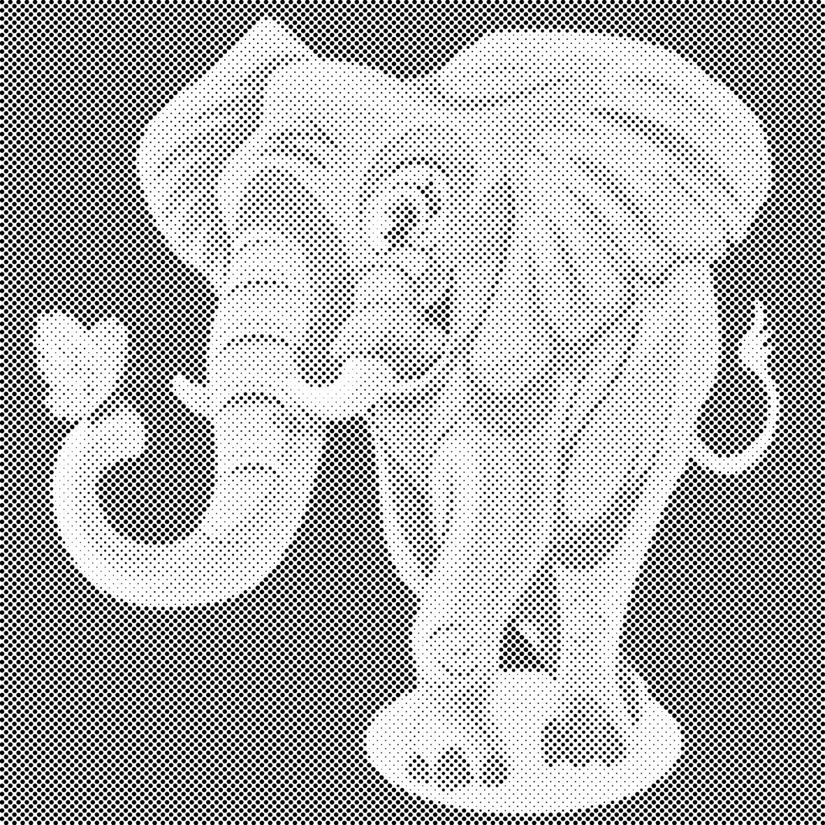 Veseli slon s leptirom - Dottingo