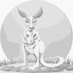 Klokan s mladuncem - Dottingo