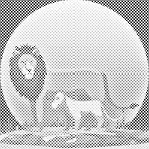 Lav s mladuncem - Dottingo