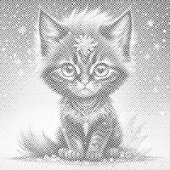 Crni mačić i duga - Dottingo