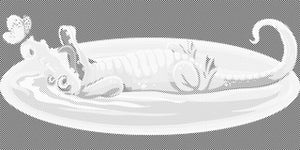 Krokodil s leptirom - Dottingo