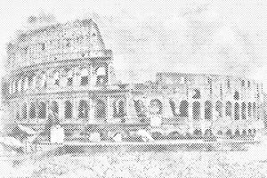 Ilustracija Koloseja - Dottingo