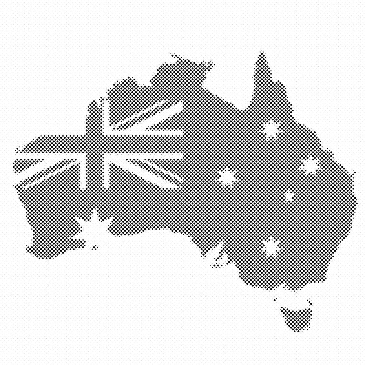 Karte Australije - Dottingo